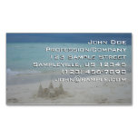 Stormy Sandcastle Beach Landscape Photo Business Card Magnet