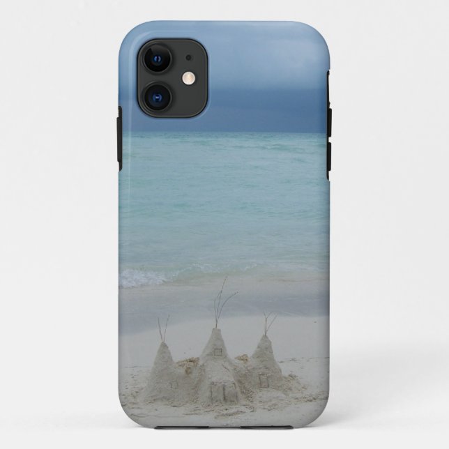 Stormy Sandcastle Beach Landscape Photo Case-Mate iPhone Case (Back)