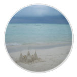 Stormy Sandcastle Beach Landscape Photo Ceramic Knob