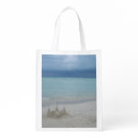 Stormy Sandcastle Beach Landscape Photo Grocery Bag