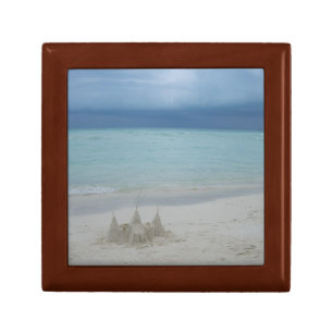 Stormy Sandcastle Beach Landscape Photo Jewelry Box