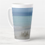 Stormy Sandcastle Beach Landscape Photo Latte Mug