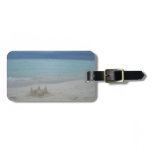 Stormy Sandcastle Beach Landscape Photo Luggage Tag