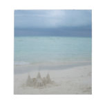 Stormy Sandcastle Beach Landscape Photo Notepad