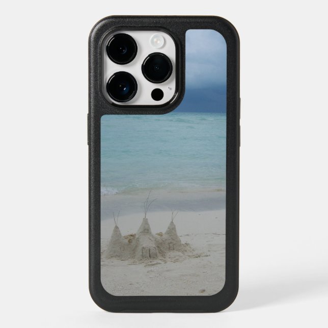Stormy Sandcastle Beach Landscape Photo Otterbox iPhone Case (Back)