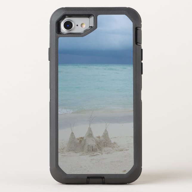 Stormy Sandcastle Beach Landscape Photo Otterbox iPhone Case (Back)