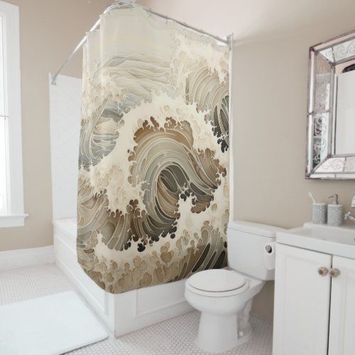 Stormy Sea Shower Curtain