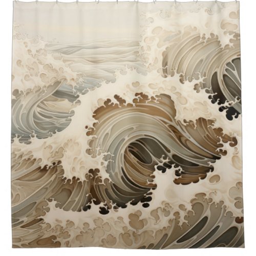 Stormy Sea Shower Curtain