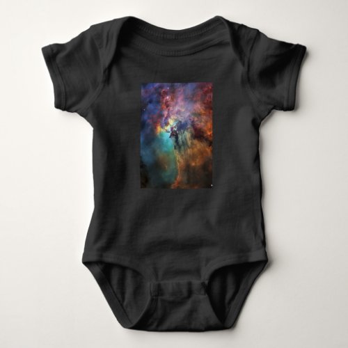 Stormy Seas of Lagoon Nebula in Sagittarius Baby Bodysuit