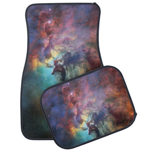 Stormy Seas of Lagoon Nebula in Sagittarius Car Floor Mat