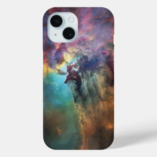 Stormy Seas of Lagoon Nebula in Sagittarius iPhone 15 Case