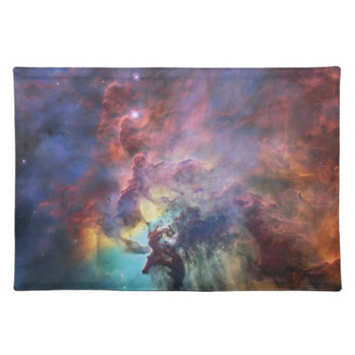Stormy Seas of Lagoon Nebula in Sagittarius Cloth Placemat