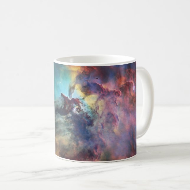 Stormy Seas of Lagoon Nebula in Sagittarius Coffee Mug (Front Right)
