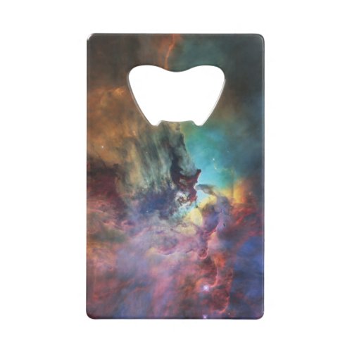 Stormy Seas of Lagoon Nebula in Sagittarius Credit Card Bottle Opener