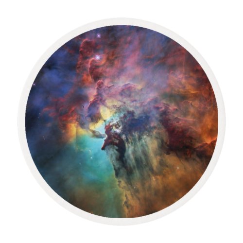 Stormy Seas of Lagoon Nebula in Sagittarius Edible Frosting Rounds