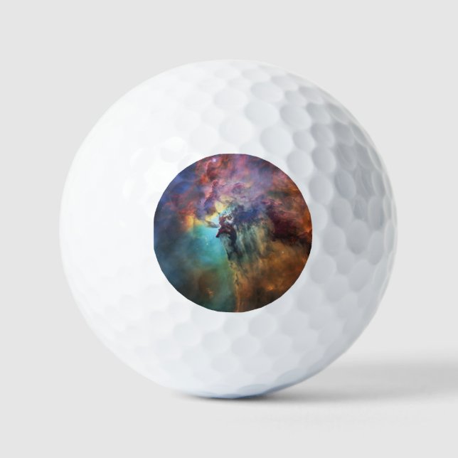 Stormy Seas of Lagoon Nebula in Sagittarius Golf Balls (Front)