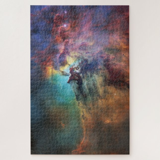 Stormy Seas of Lagoon Nebula in Sagittarius Jigsaw Puzzle (Vertical)