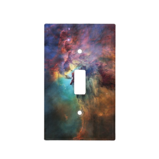 Stormy Seas of Lagoon Nebula in Sagittarius Light Switch Cover (Front)