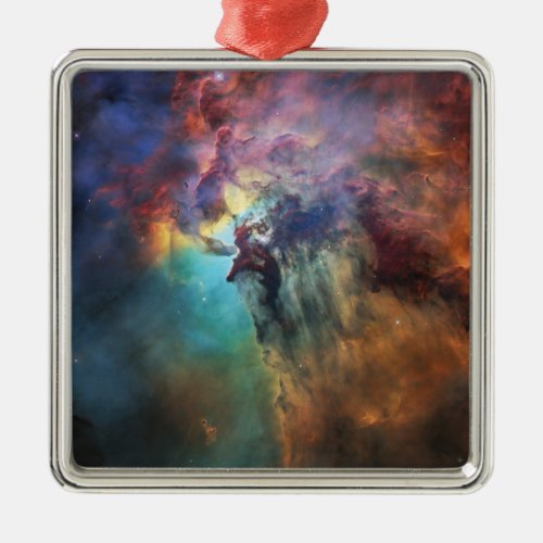 Stormy Seas of Lagoon Nebula in Sagittarius Metal Ornament