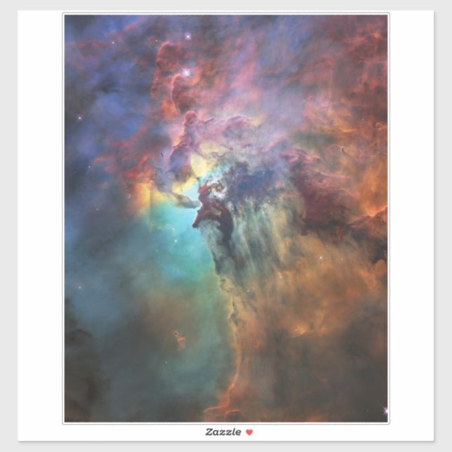 Stormy Seas of Lagoon Nebula in Sagittarius Sticker (Sheet)