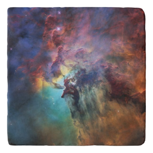 Stormy Seas of Lagoon Nebula in Sagittarius Trivet (Front)