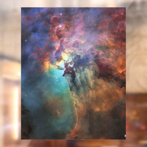 Stormy Seas of Lagoon Nebula in Sagittarius Window Cling