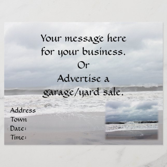 Stormy Seas of the Atlantic Ocean Flyer (Front)