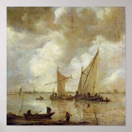 Stormy Seascape 1655 Poster