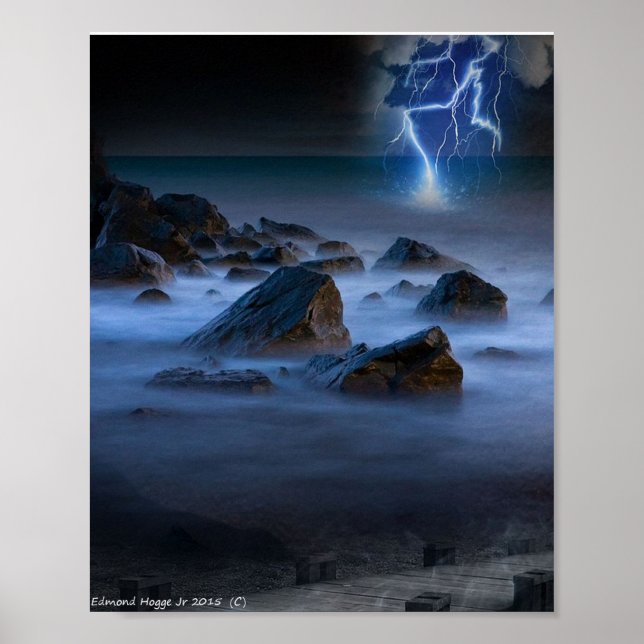 Stormy Seashore Poster (Front)