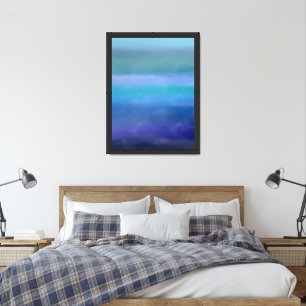 Stormy Skies Abstract Art Framed Art