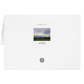 Stormy skies bad weather approaching farm fields cards (Back Horizontal)
