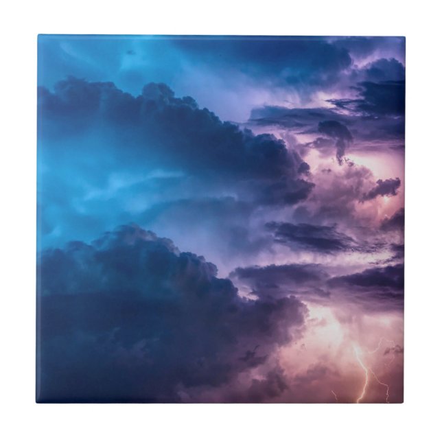 Stormy Skies Ceramic Tile (Front)