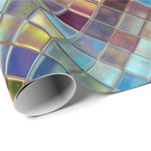 Stormy Skies Customizable Tile Art Wrapping Paper
