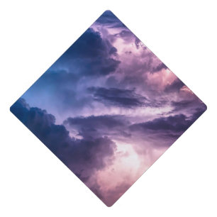 Stormy Skies Graduation Cap Topper