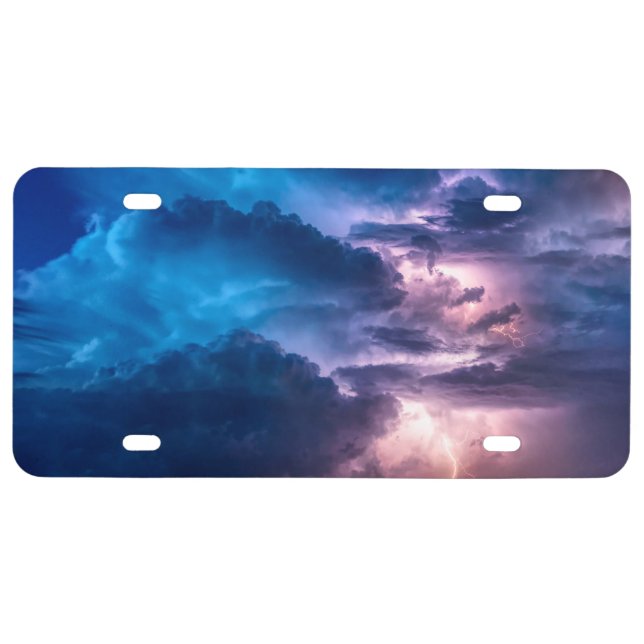 Stormy Skies License Plate (Front)