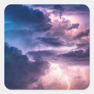 Stormy Skies Square Sticker