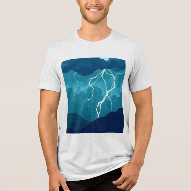 stormy skies Tri-Blend shirt (Front)