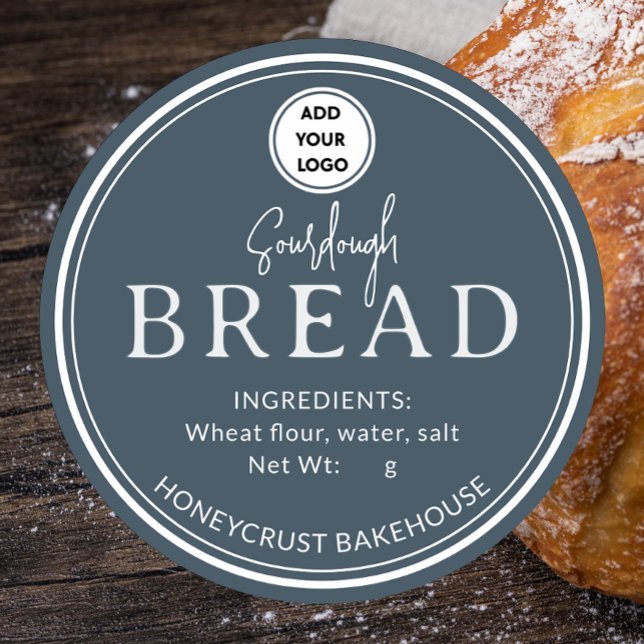 Stormy Sky Blue Bakery Sourdough Bread Sticker (Creator Uploaded)