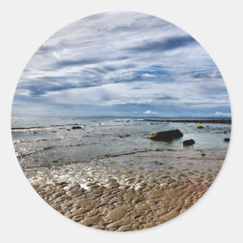 STORMY SKY CLASSIC ROUND STICKER