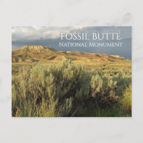 Stormy Sky Fossil Butte National Monument Wyoming Postcard