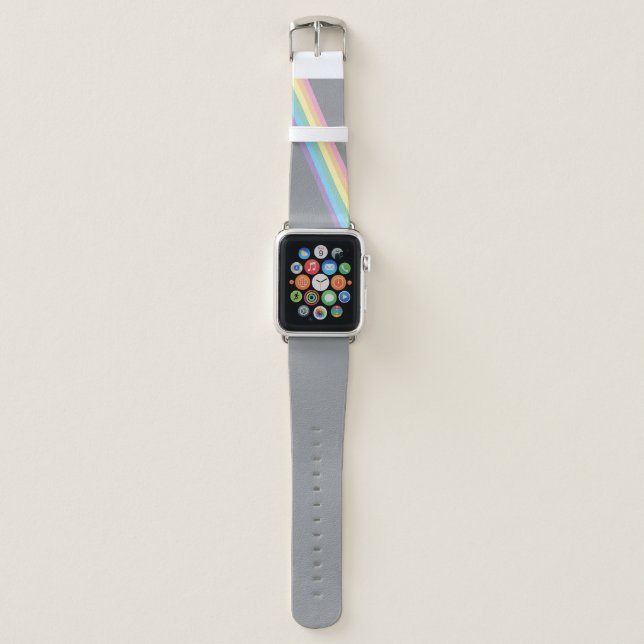 Stormy Sky & Rainbow Apple Watch Band  (Front)