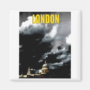 Stormy St Paul's Cathedral Magnet