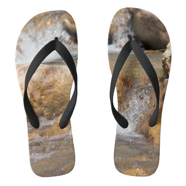 Stormy stream in spring flip flops (Footbed)