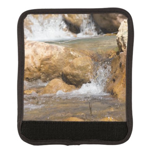 Stormy stream in spring luggage handle wrap