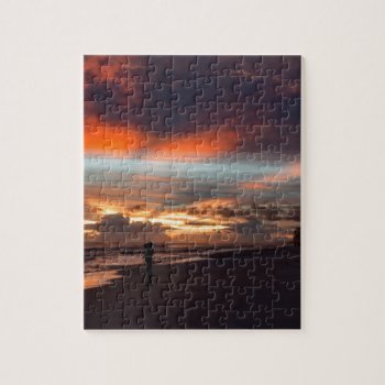 Stormy Sunset Jigsaw Puzzle by Mechala at Zazzle