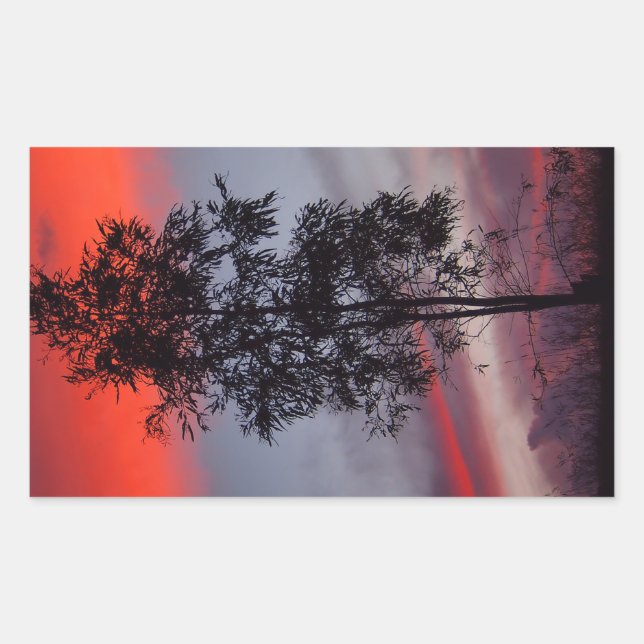 Stormy sunset sticker (Front)