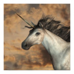 Stormy Unicorn Poster