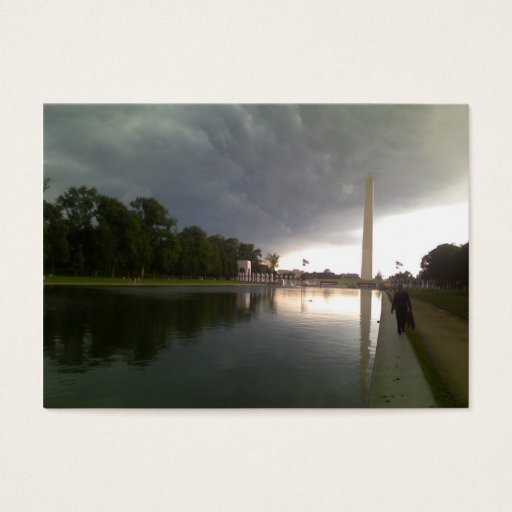 Customizable Stormy Washington DC day Business Card Template