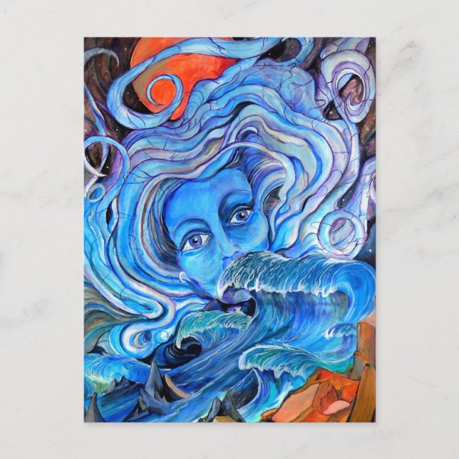 Stormy Waters Postcard (Front)