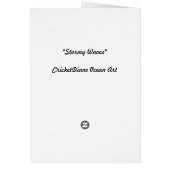 Stormy Waves  CricketDiane Ocean Art (Back)